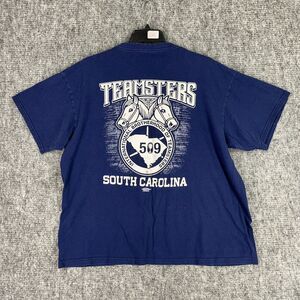 Teamsters Shirt Mens XXL South Carolina Local Brotherhood‎ USA made Windjammer